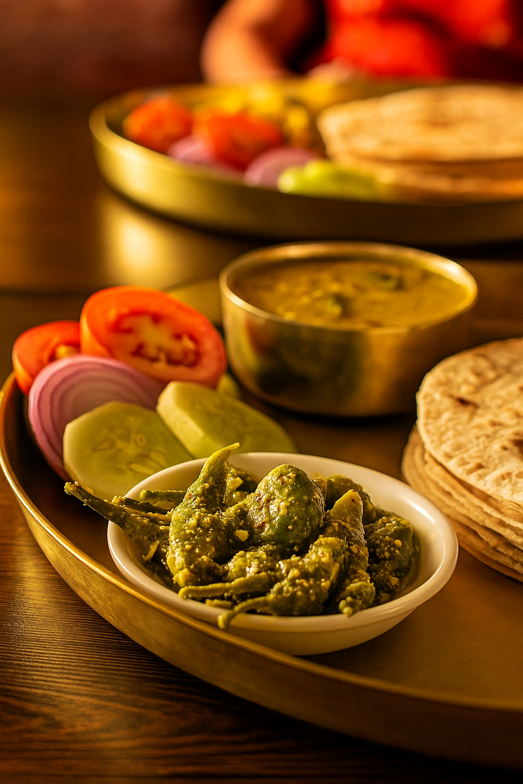 Handmade Marwari Green Athana Mirchi.