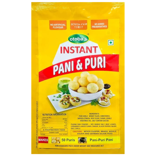 Instant panipur,Pani Puri and Masala