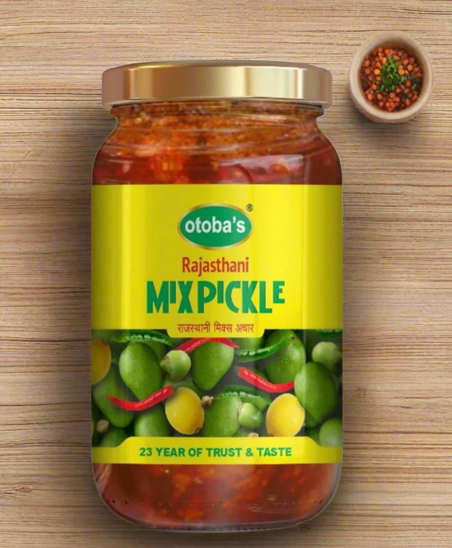 Rajasthani Spicy & Tangy Mixed Pickle 400g.