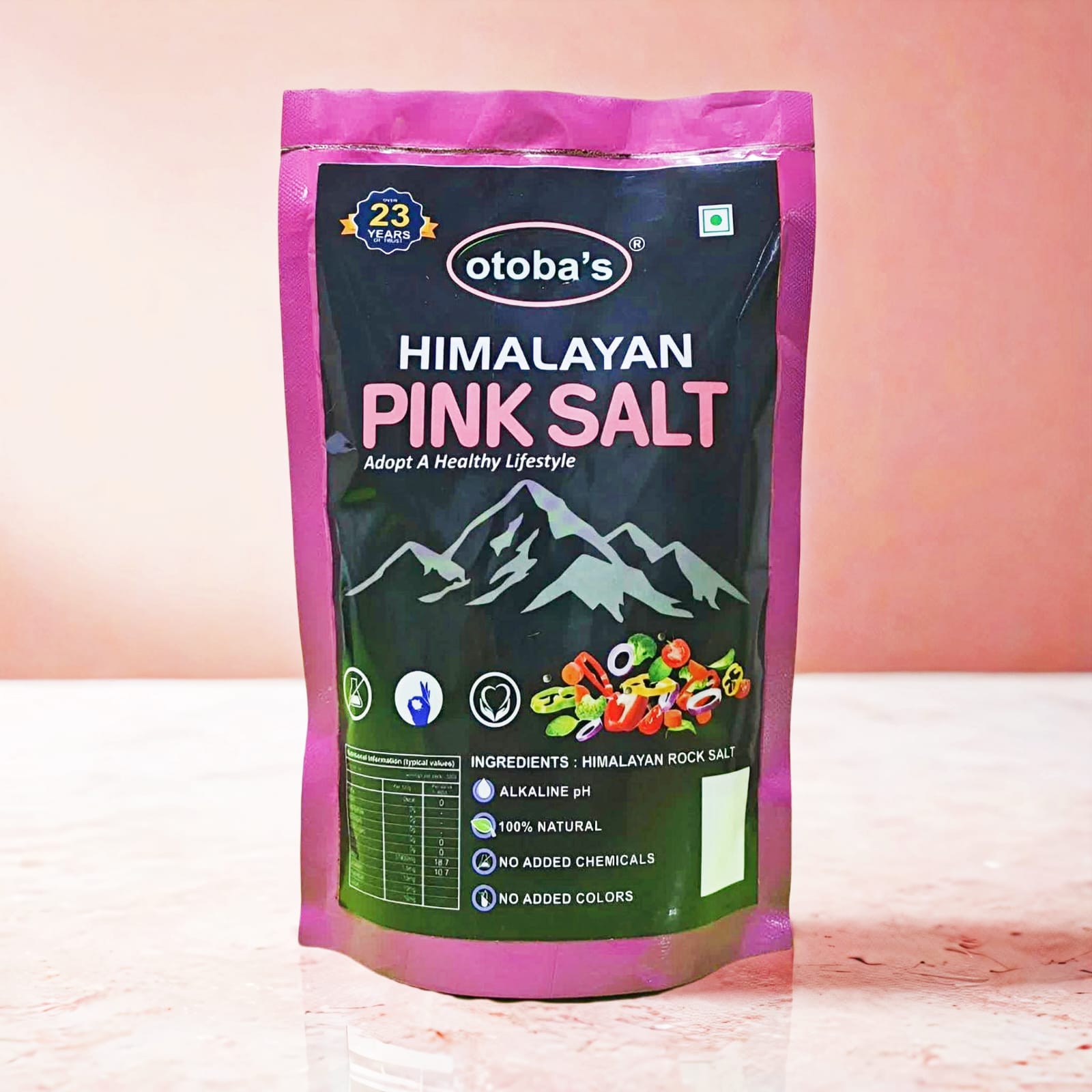 HIMALAYA PINK SALT 500g NATURAL, NO ARTIFICIAL COLOR - otoba's foods