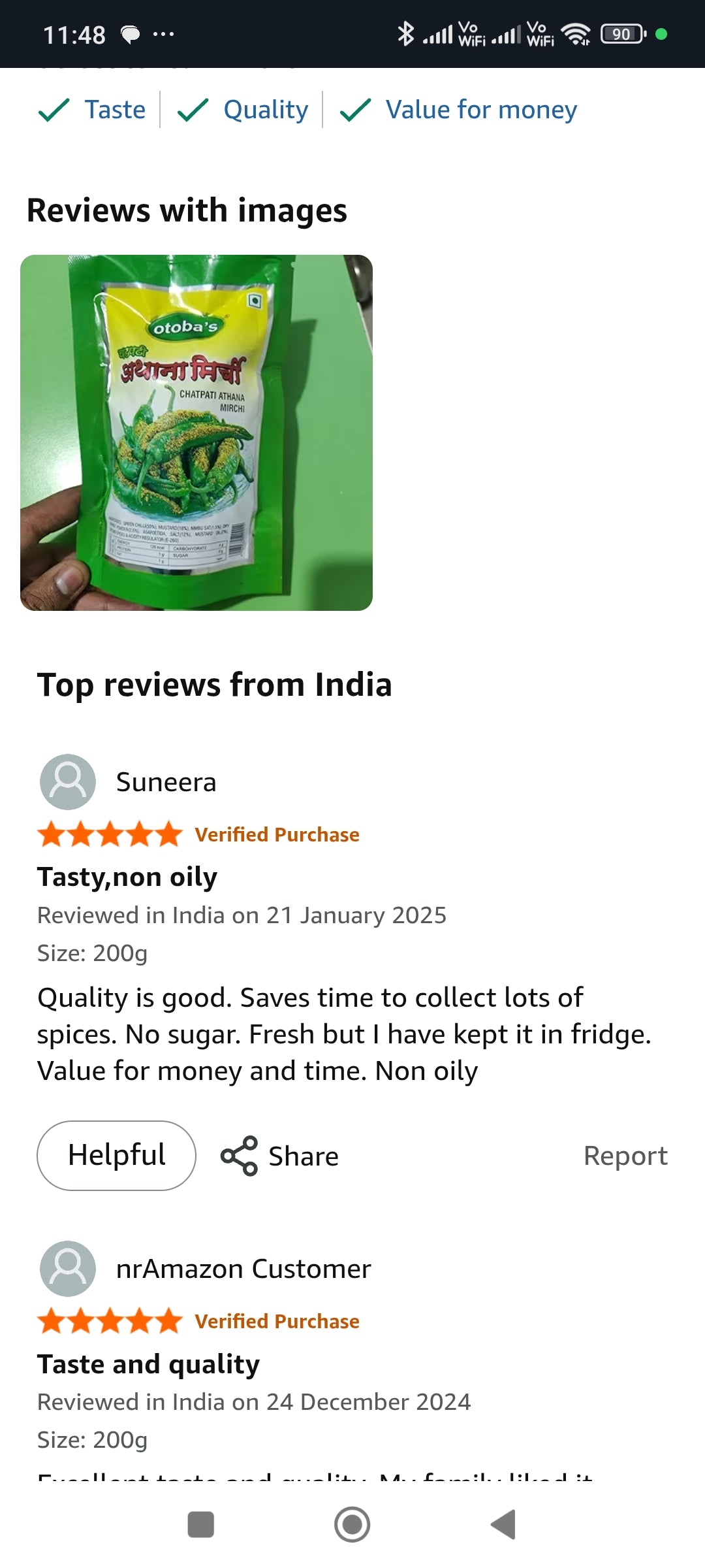 Handmade Marwari Green Athana Mirchi.