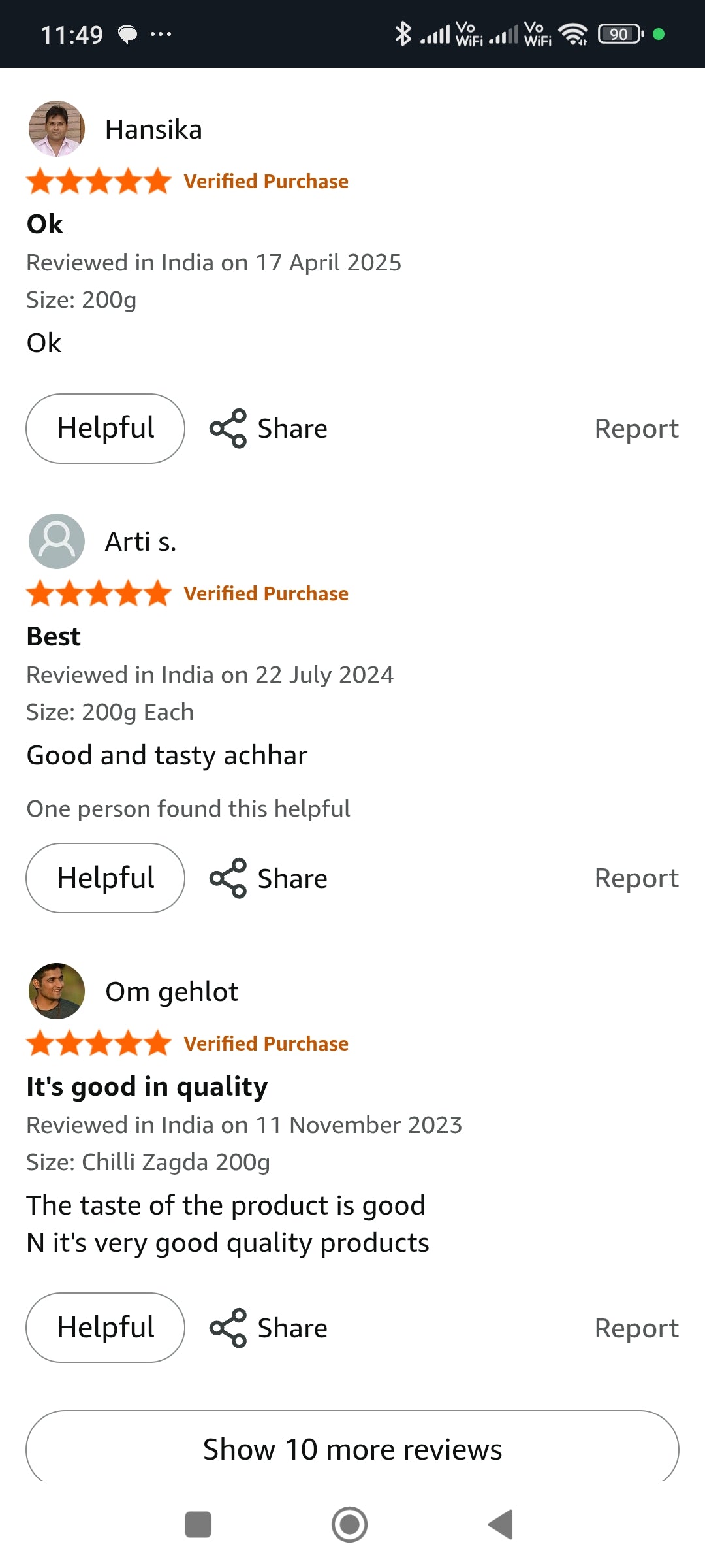 Handmade Marwari Green Athana Mirchi.