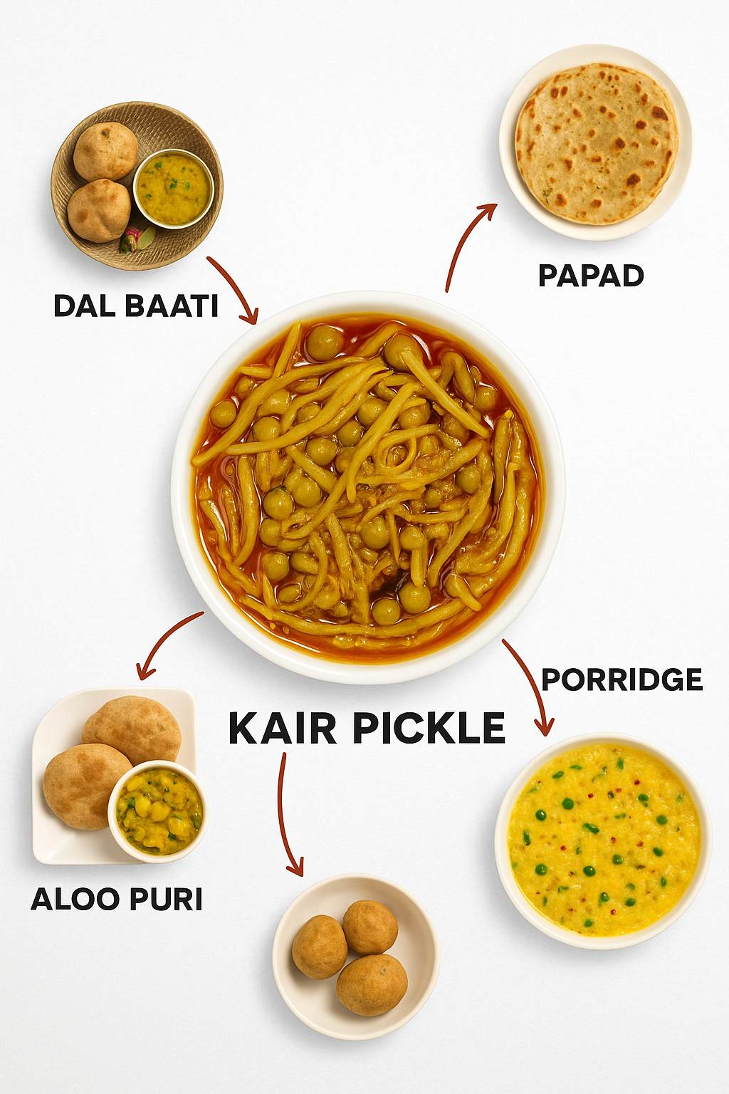 Rajasthani Ker Sangri Pickle 400g.