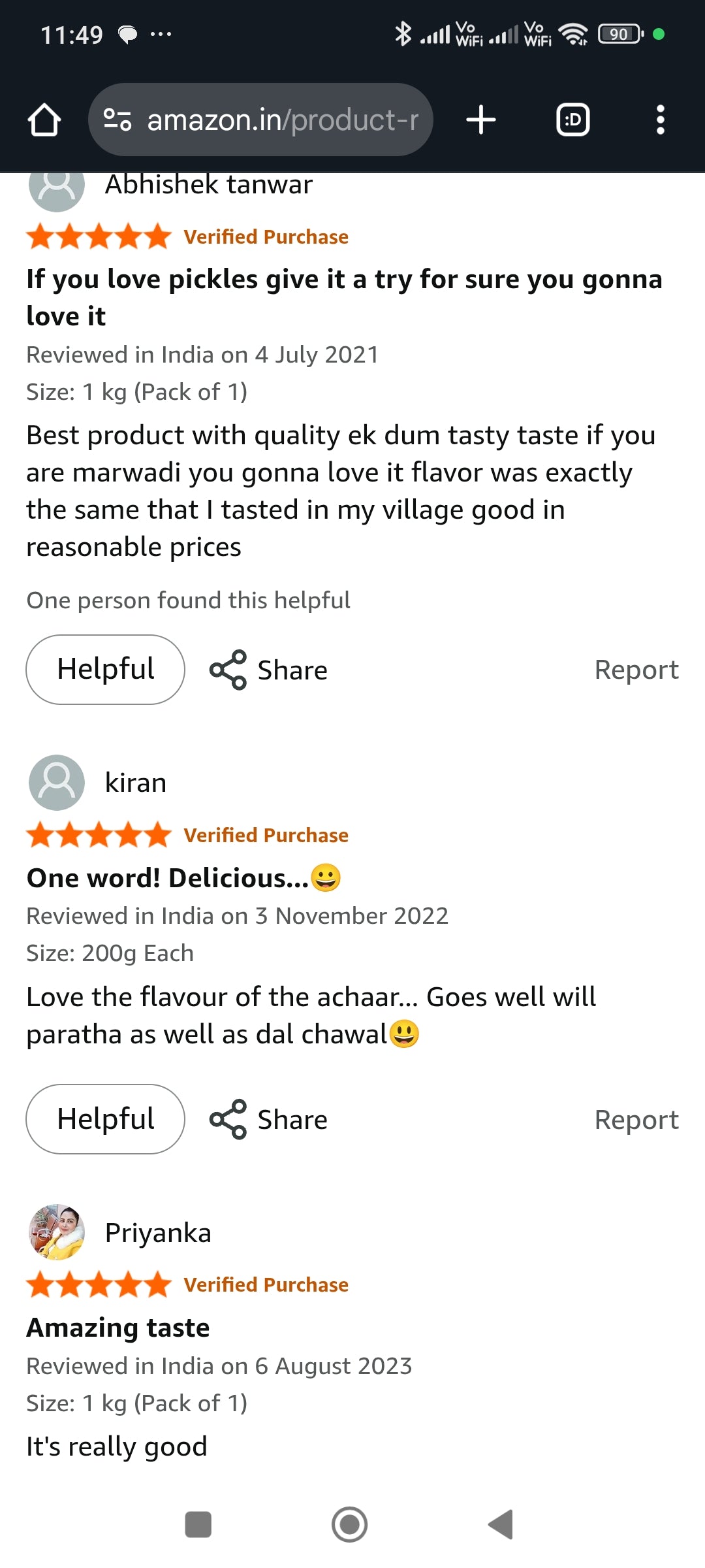 Handmade Marwari Green Athana Mirchi.