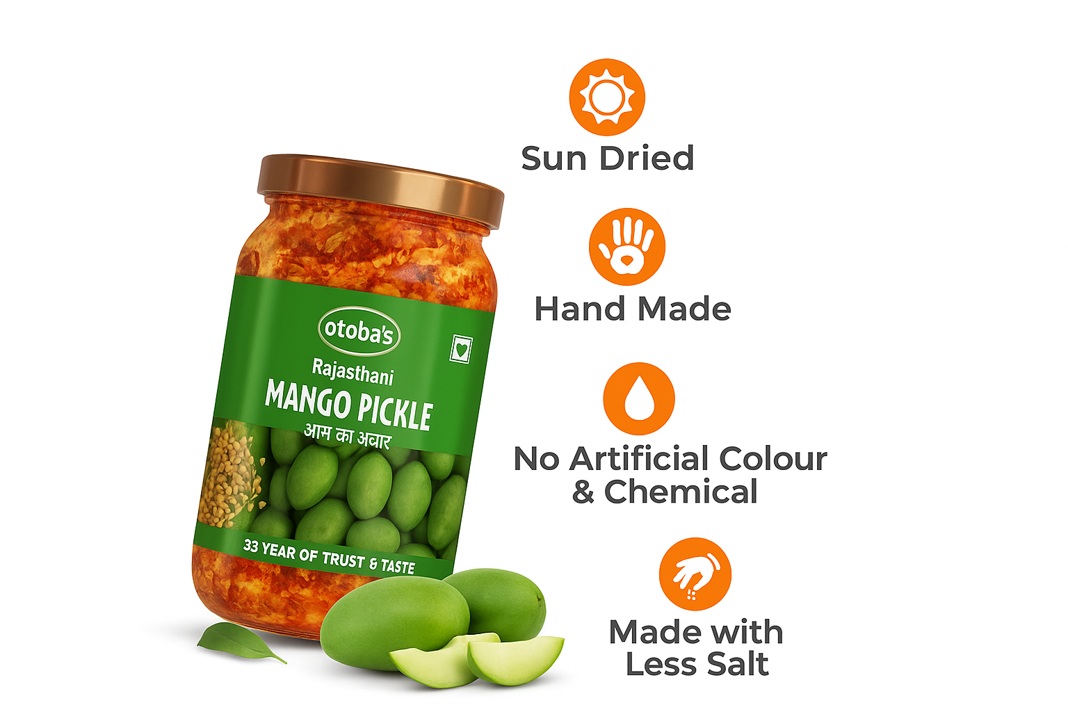 Rajasthani Mango Pickle 400g.
