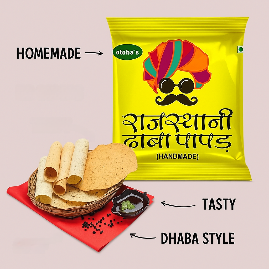 Rajasthani Dhaba Papad 400g.