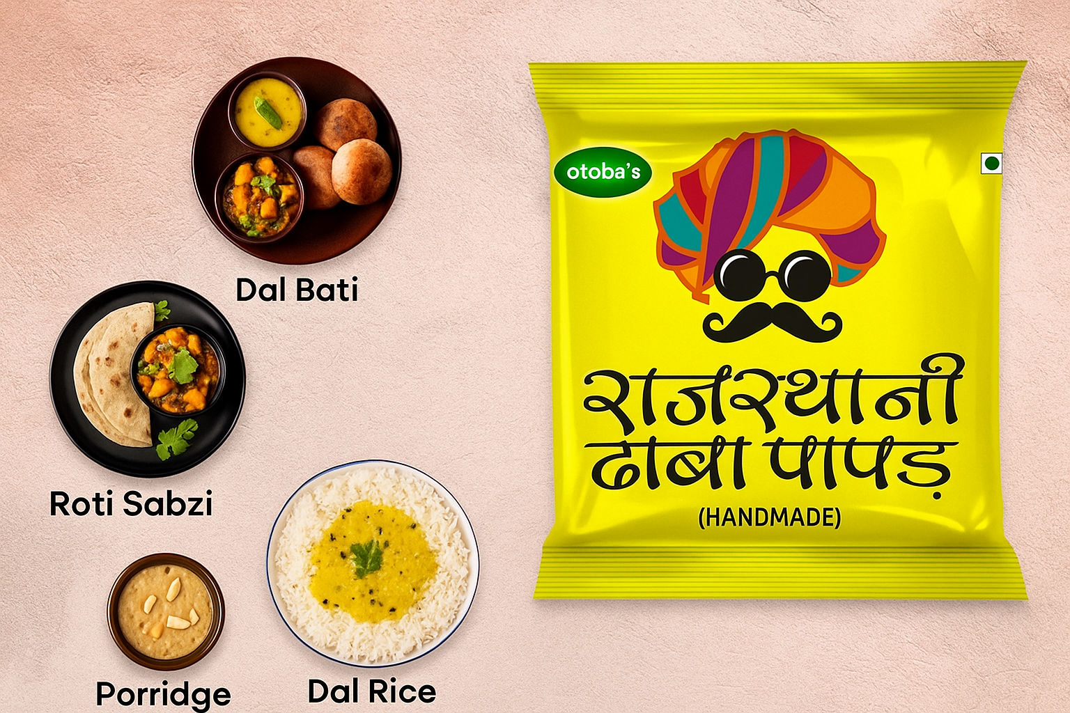 Rajasthani Dhaba Papad 400g.