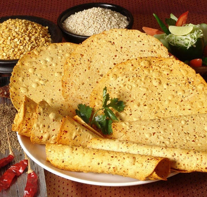 Otoba's Special Chana Masala Papad 400GMS ( Fresh, Handmade Rajasthani Chana Papad ) - otoba's foods 