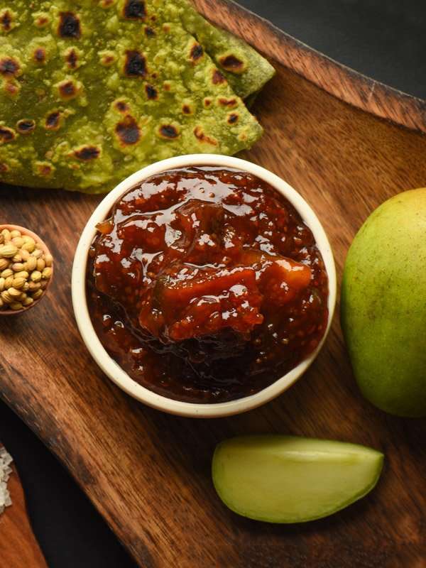 Gol Keri | Sweet Mango Pickle with Jaggery 400g Bottle.