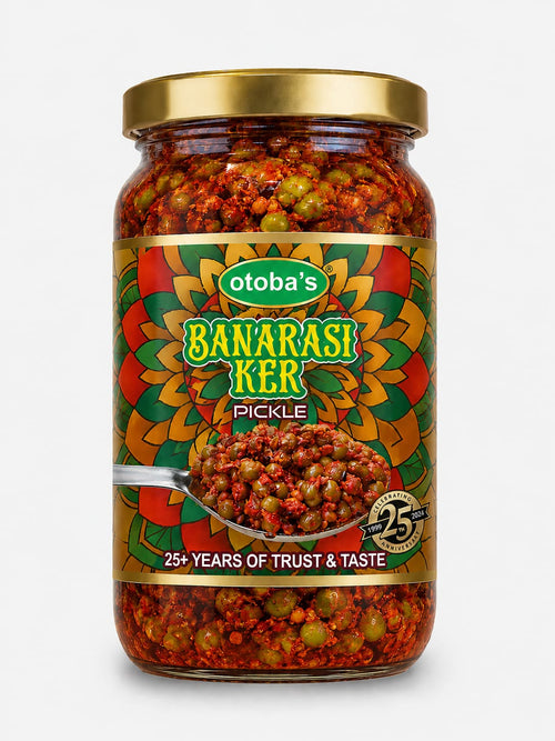 Banarasi Mini Ker Pickle 400g Jar Homemade (No Preservative No Artificial Colors).