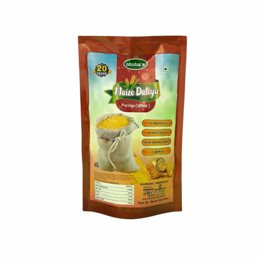 MAIZE DALIYA ( Makki Daliya ) 400g sortex clean - otoba's foods 