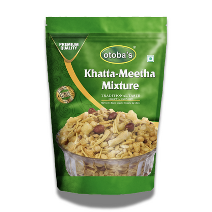 Khatta Meetha Namkeen Snack 400gm | Oil-Free, Millet Snack For Kids | No Onion, No Garlic | Healthy Snacks - otoba's foods 