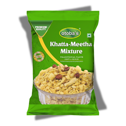 Khatta Meetha Namkeen Snack 400gm | Oil-Free, Millet Snack For Kids | No Onion, No Garlic | Healthy Snacks - otoba's foods 