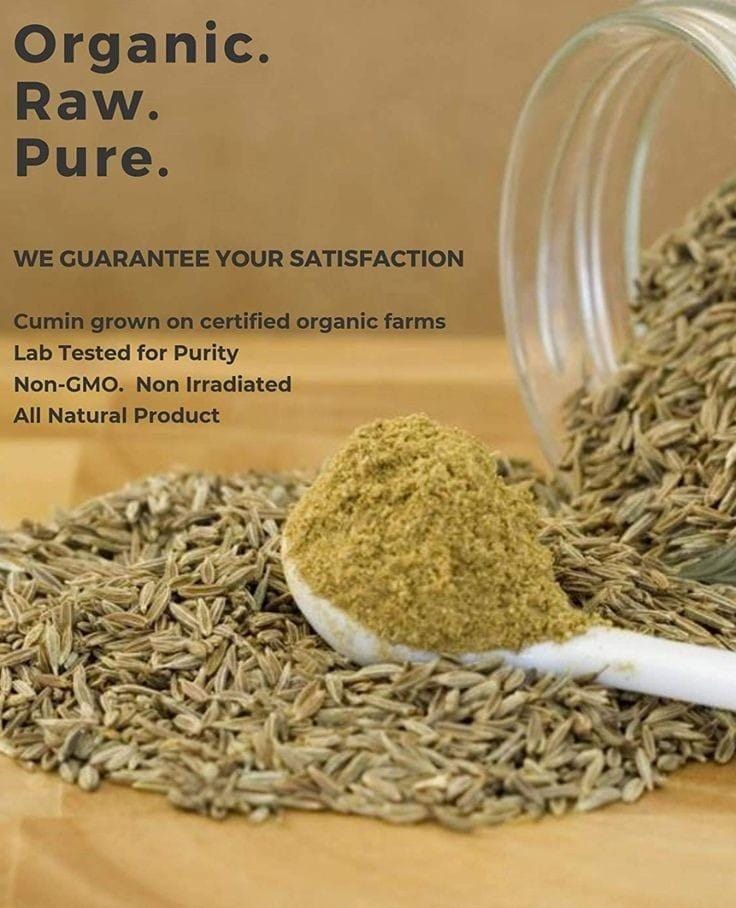 Whole Cumin Seeds |Jeera 100g.