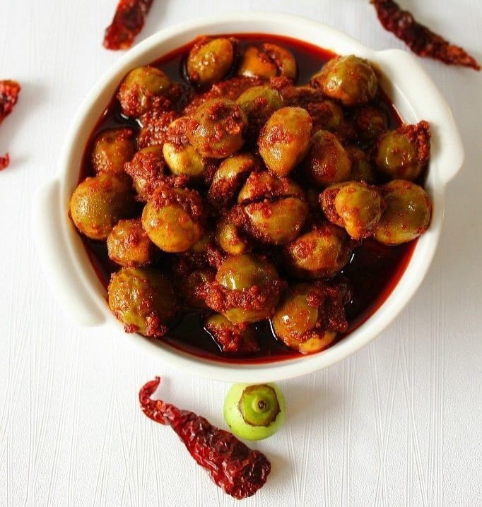 Rajasthani seedless stuffed Gunda Pickle 400g.