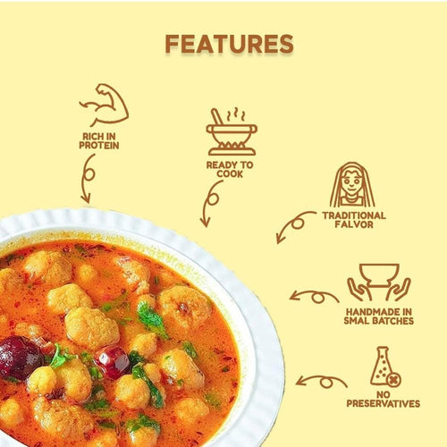 Homemade (No Preservative No Artificial Colors)  Chawla Dal Wadi 300g.