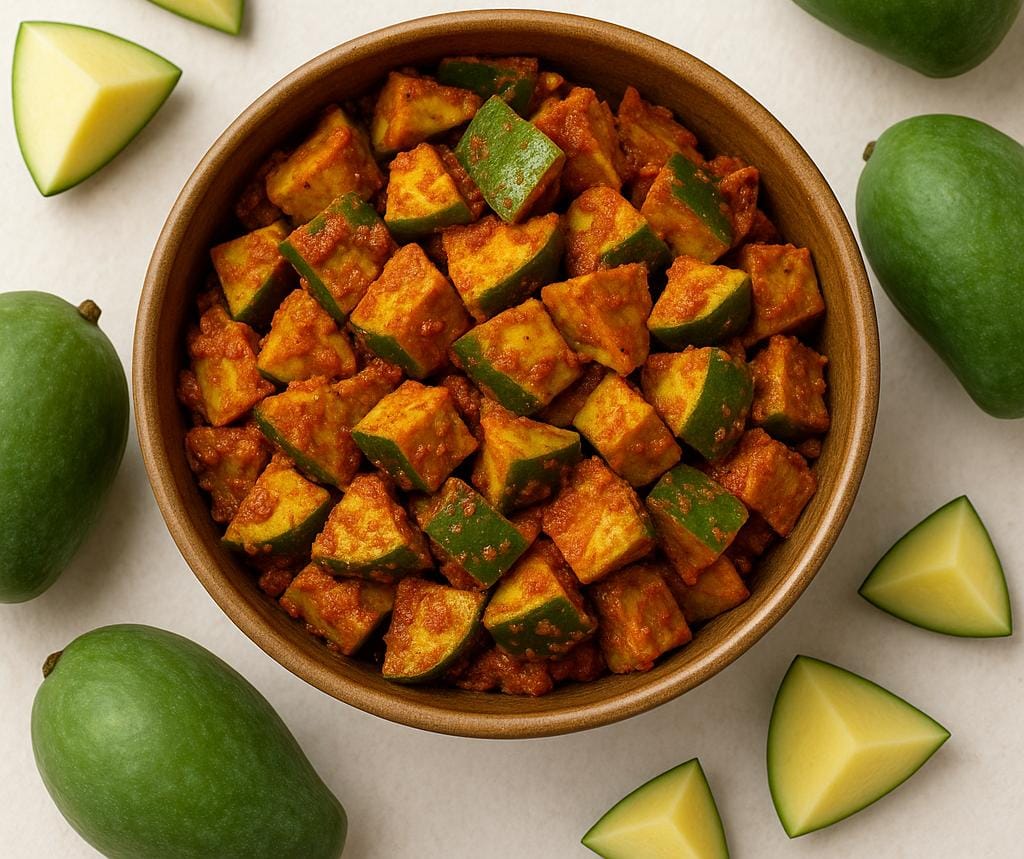 Oil Free Mango Pickle | No Oil | No Preservatives | No Artificial Color 300g.
