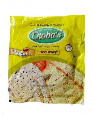 Otoba's Special Chana Masala Papad 400GMS ( Fresh, Handmade Rajasthani Chana Papad ) - otoba's foods 