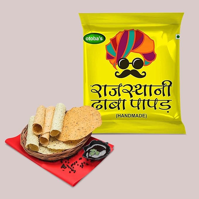 Rajasthani Dhaba papad  400g. spicy mung punjabi papad handmade