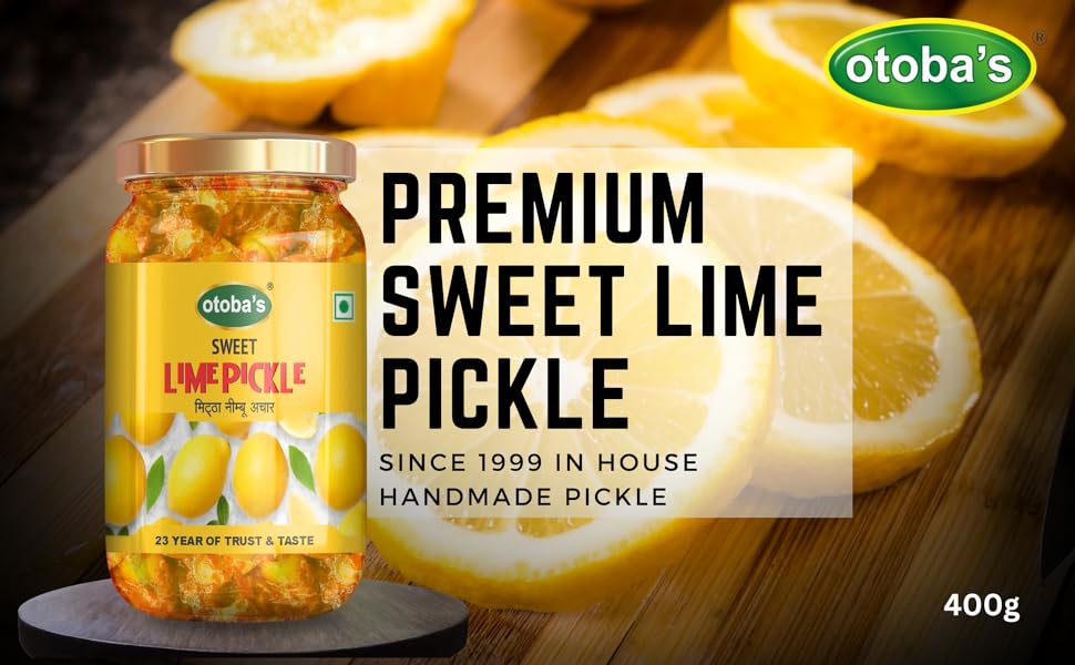Sweet Lime Pickle 400g Bottle.