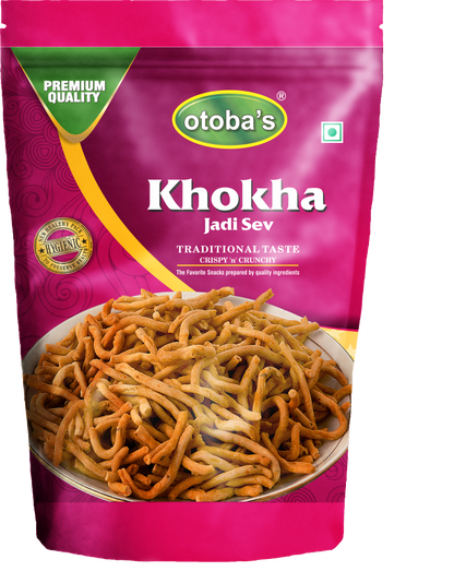 MARWARI TASTY KHOKHA SEV NAMKEEN 400 GMS| TASTY SNACKS MORINGS SNACKS WITH TEA 400 GMS - otoba's foods 