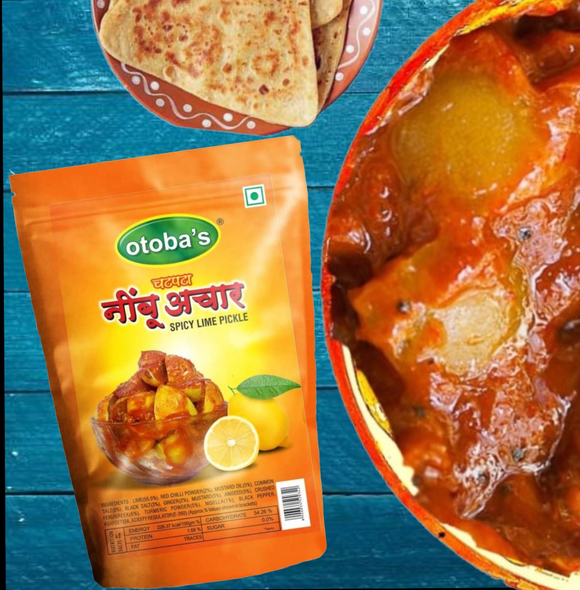 Otoba's Marwari Home Made Pickle Combo | (8 Pack Pickle Combo) | 200g each.