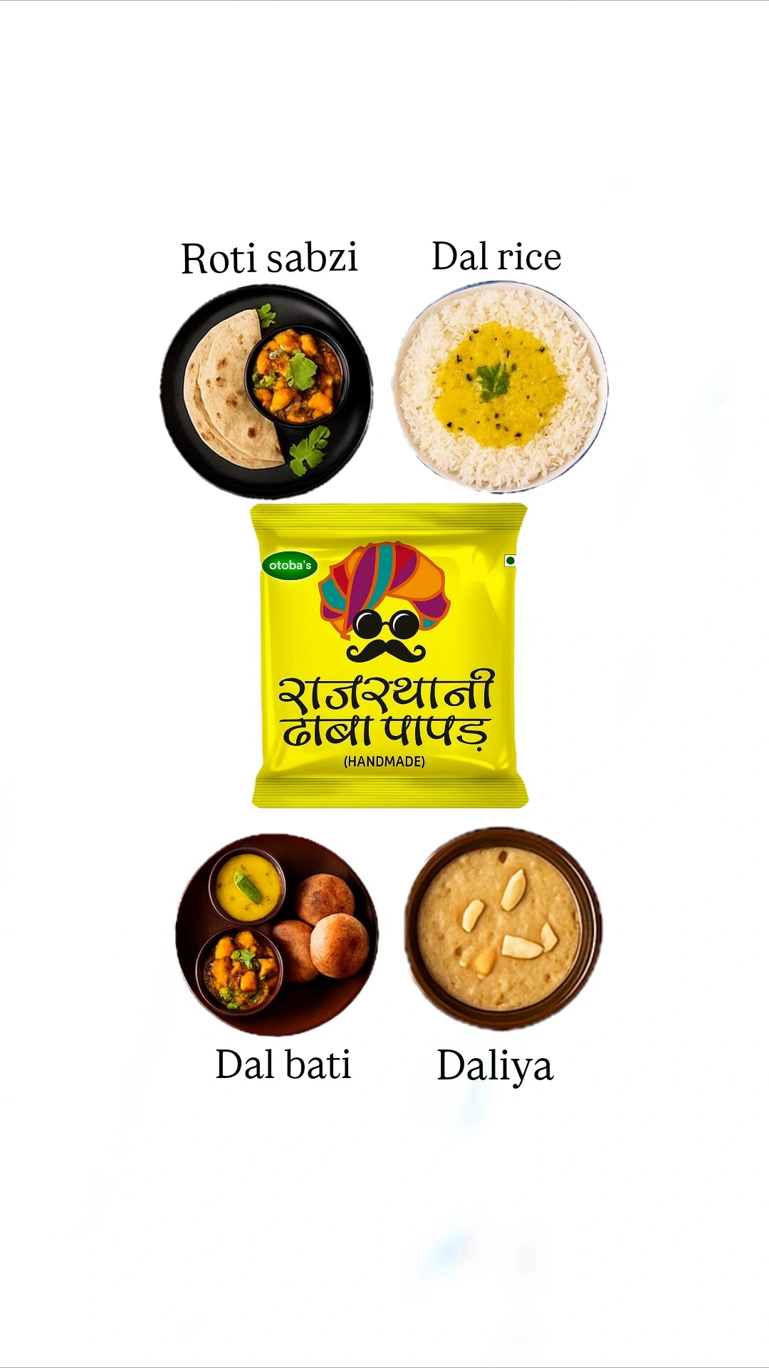 Rajasthani Dhaba Papad 400g.