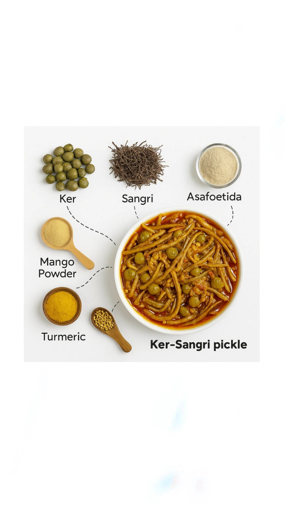 Rajasthani Ker Sangri Pickle 400g.