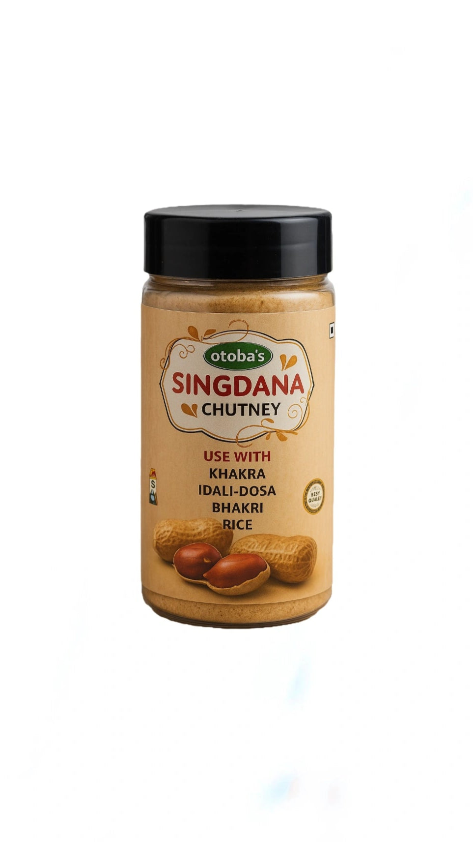 Otoba's Singdana Chutney | Jain Khakhra Chutney | Peanut Chutney | Groundnut Chutney | 130g.